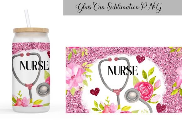 A Designer's Take on the Nurse Can Glass Embroidery Design